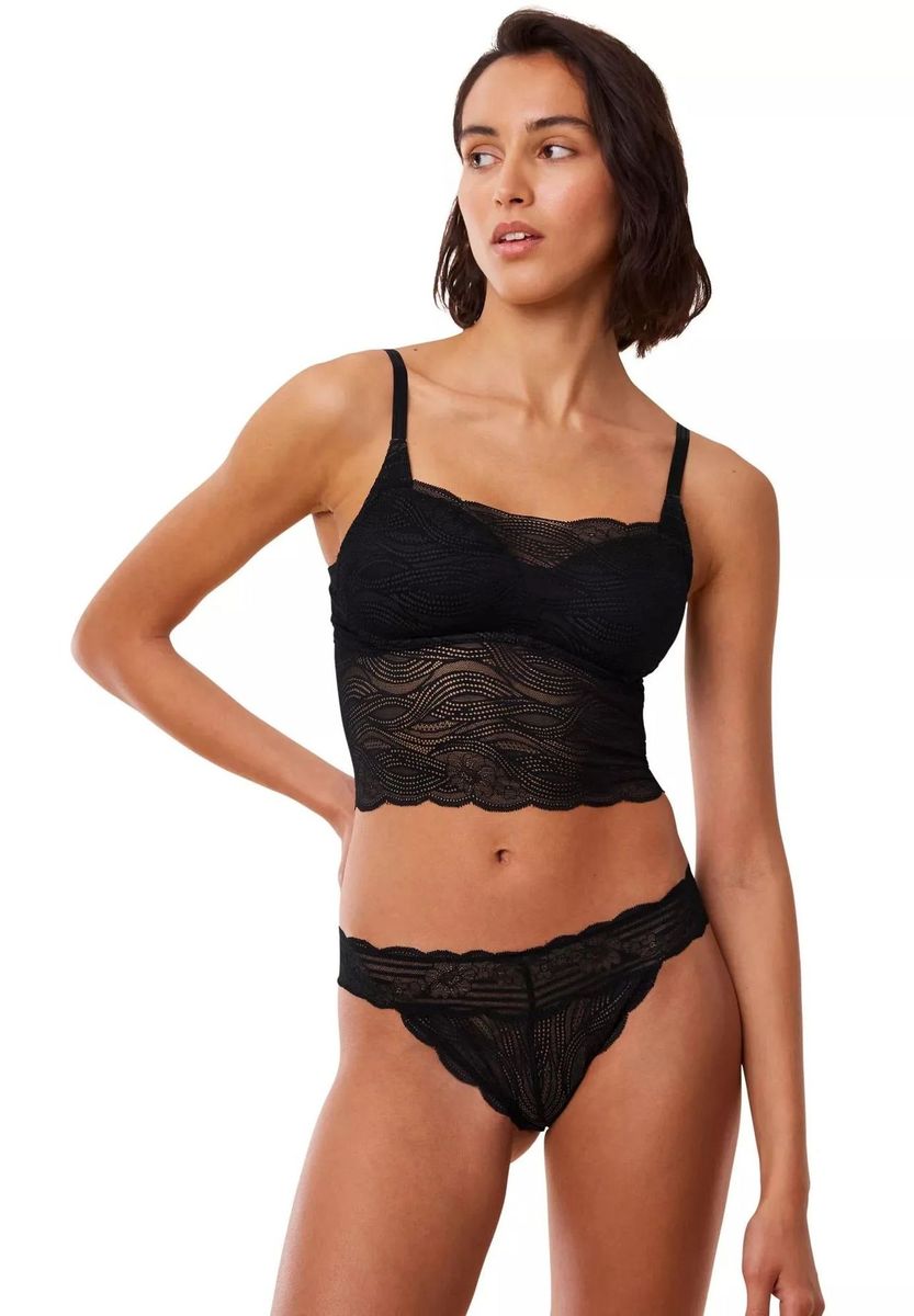 Kabelloses Bustier-BH-Top aus Spitze