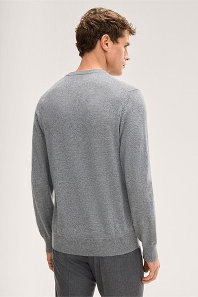 Luxuriöser Cashmere-Pullover mit V-Ausschnitt