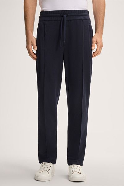 Loungehose mit Kaschmir und Biesen