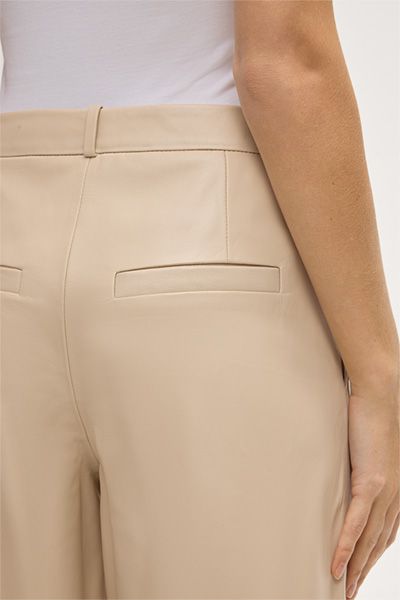 Leder-Culotte mit weitem Bein