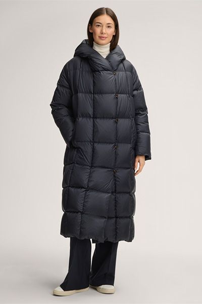 Oversize-Daunenmantel mit Quadratsteppung