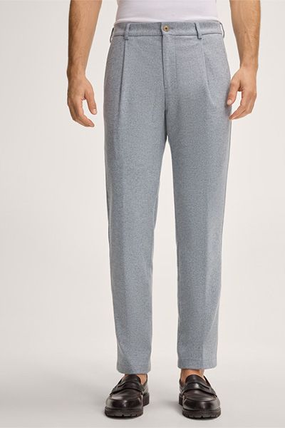 Bundfaltenhose aus Wollmischung