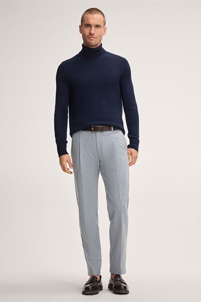 Bundfaltenhose aus Wollmischung