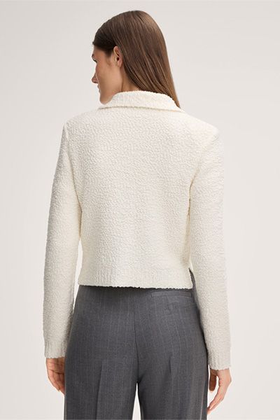 Strukturierter Cardigan in Tweed-Optik