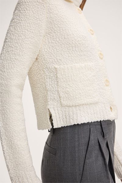 Strukturierter Cardigan in Tweed-Optik
