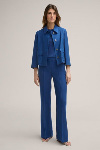 Elegante Marlene-Hose aus Leinenstretch