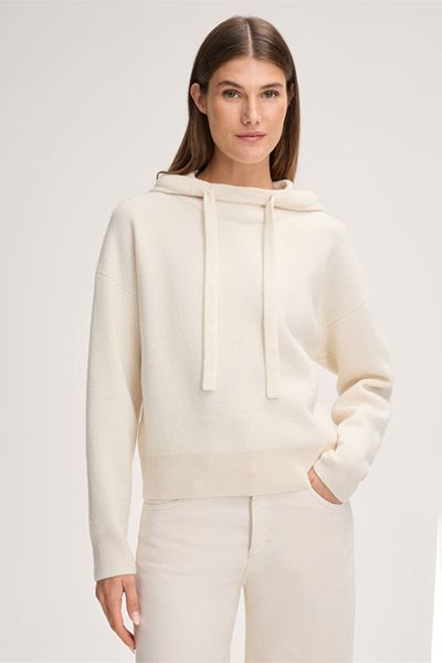 Entspannter Hoodie aus Schurwolle