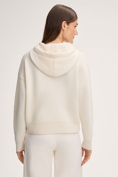 Entspannter Hoodie aus Schurwolle