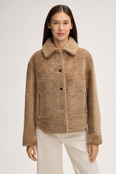 Kurze Wendejacke aus Lammfell