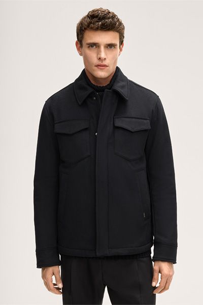 Feldjacke aus Woll-Kaschmir-Mix