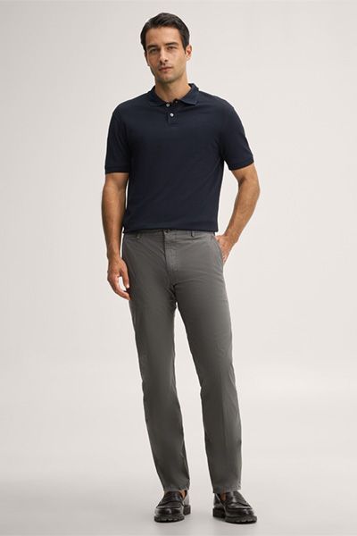 Chino-Hose aus Baumwoll-Stretch