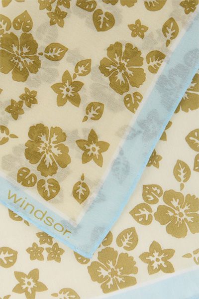 Einstecktuch mit floralem Print