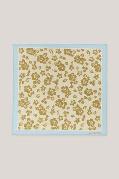 Einstecktuch mit floralem Print