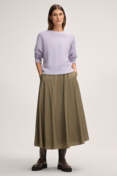 Strukturierter Pullover aus Wolle und Kaschmir