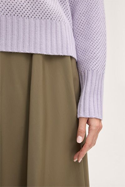 Strukturierter Pullover aus Wolle und Kaschmir