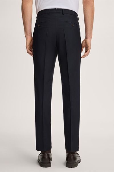 Elegante Bundfaltenhose aus reiner Schurwolle