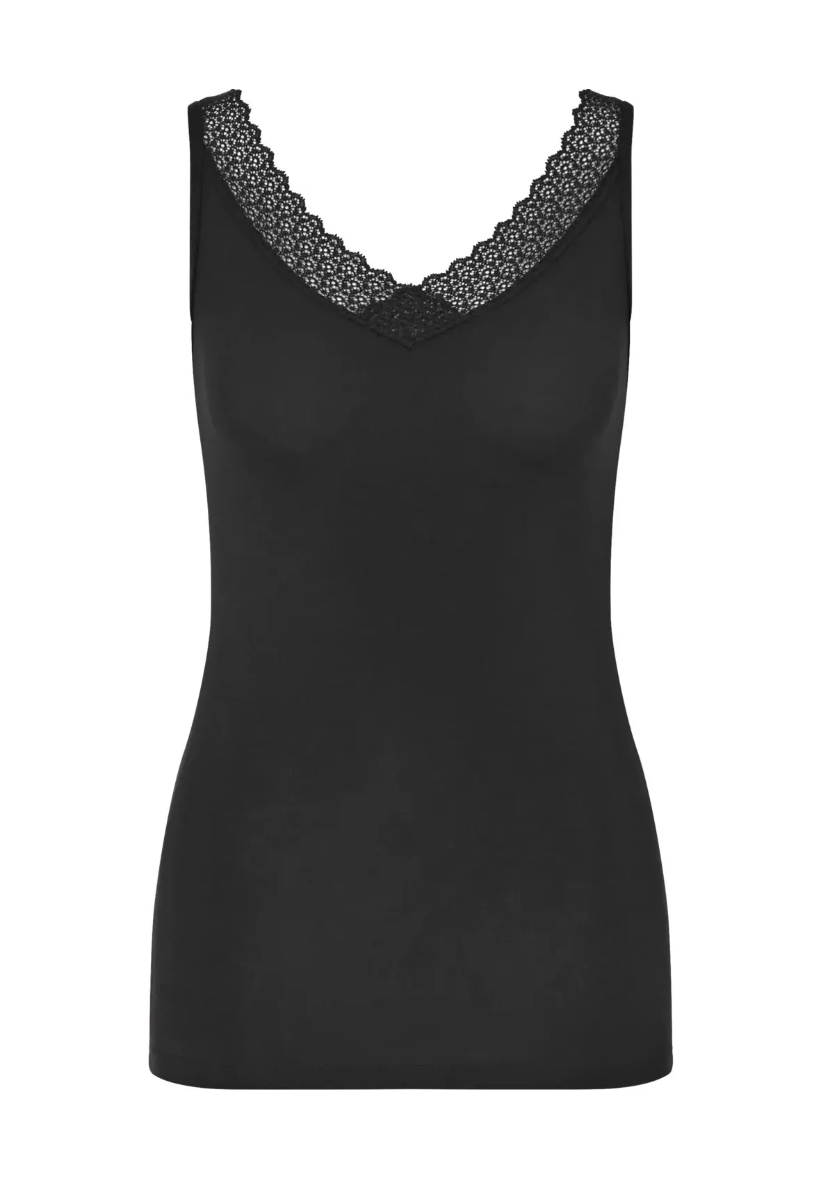 sloggi Feel Of Modal Unterhemd, Spitze, für Damen, schwarz, S