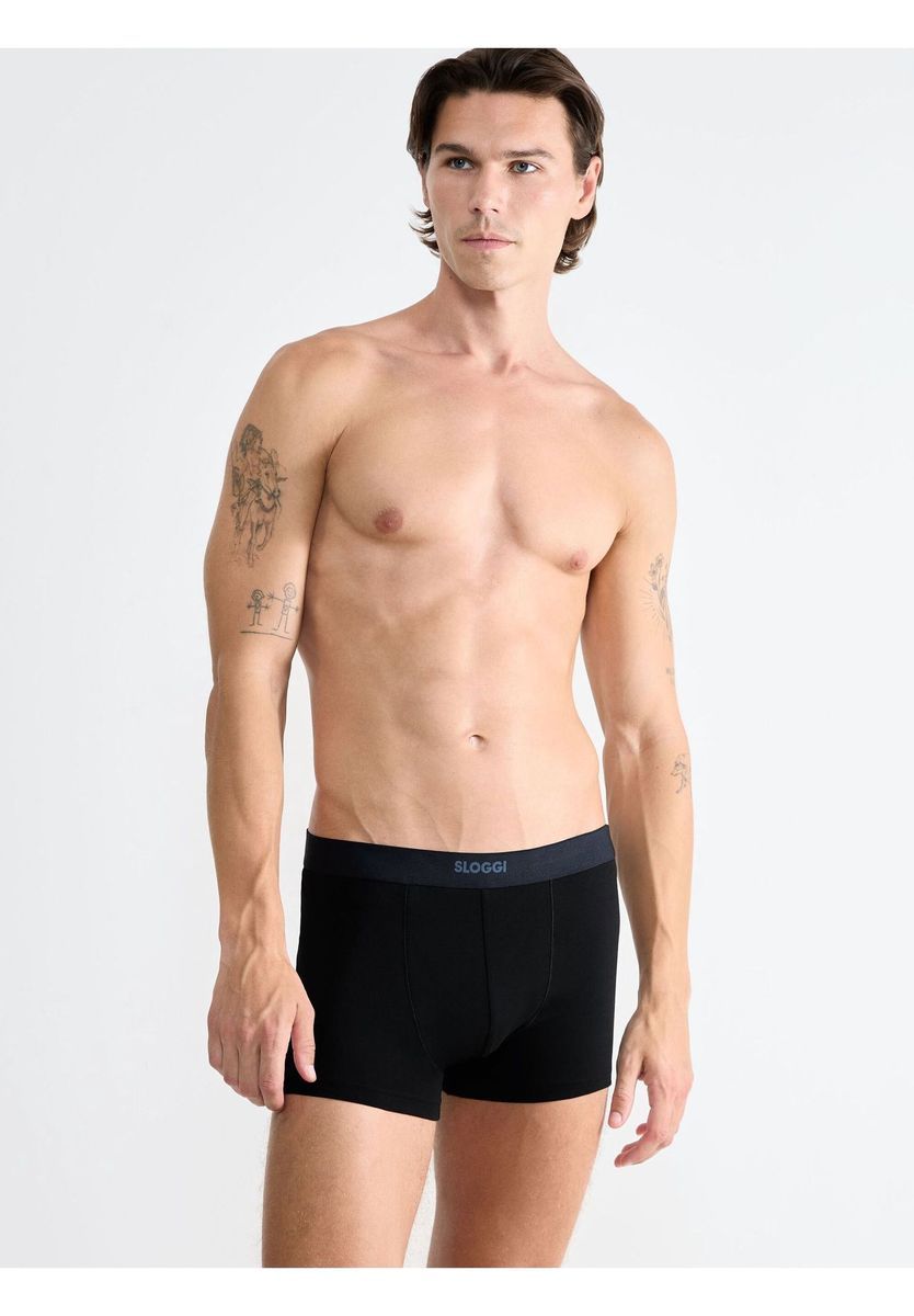 Atmungsaktive Herren-Boxershorts, Schwarz