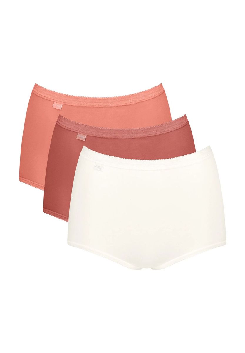 Baumwoll-Stretch-Slips mit hohem Bund, 3er-Pack