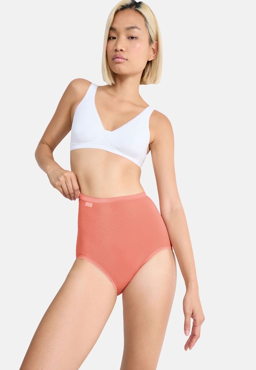 Baumwoll-Stretch-Slips mit hohem Bund, 3er-Pack