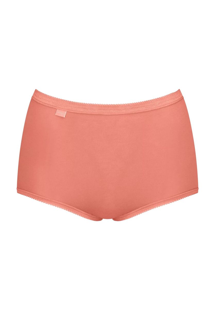 Klassische, einfarbige Slips mit Muschelsaum