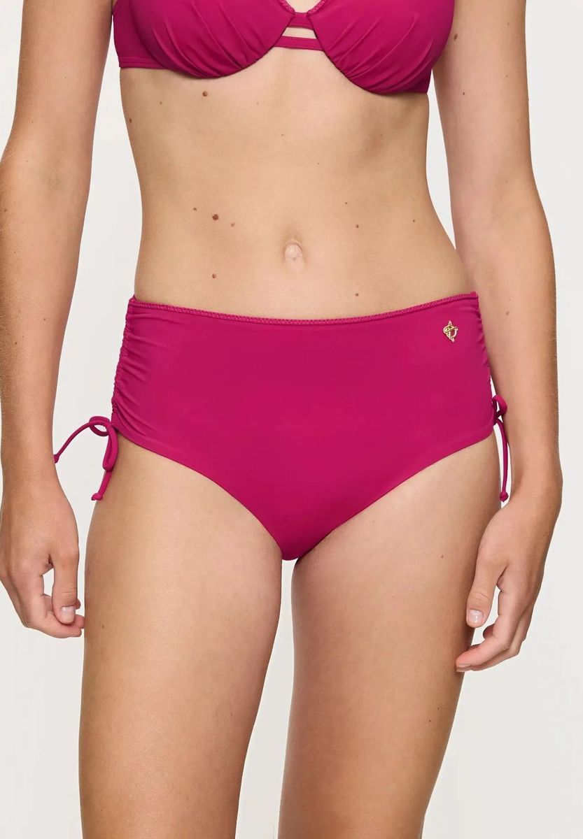 High-Waist Bikinihose mit Kordelzug
