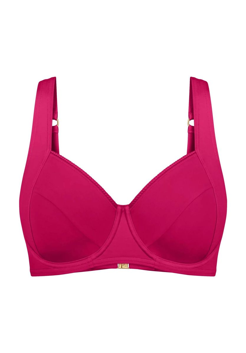 TRIUMPH Summer Twist Bügel-Bikini-Oberteil, breite Träger, für Damen, rot, 38D