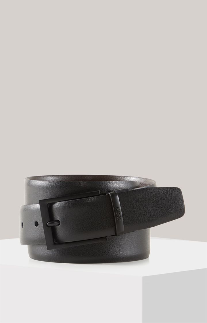 JOOP! Wendegürtel in Schwarz/Dunkelbraun Echtes Leder mit Schnalle