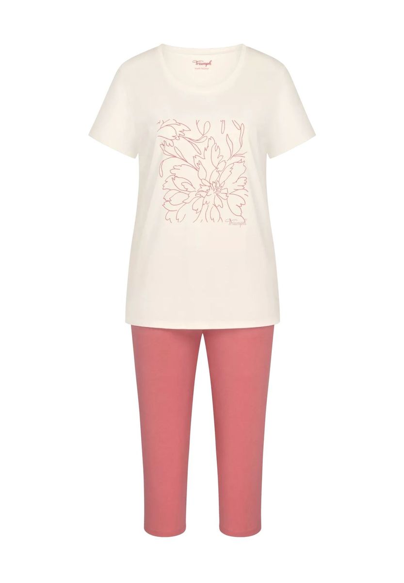 TRIUMPH Capri-Pyjama, Bio-Baumwolle, für Damen, pink, 42