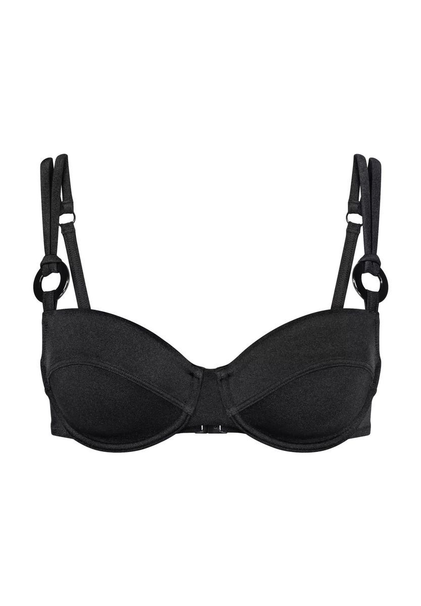 Bügel-Bikini-Oberteil mit Zierringen