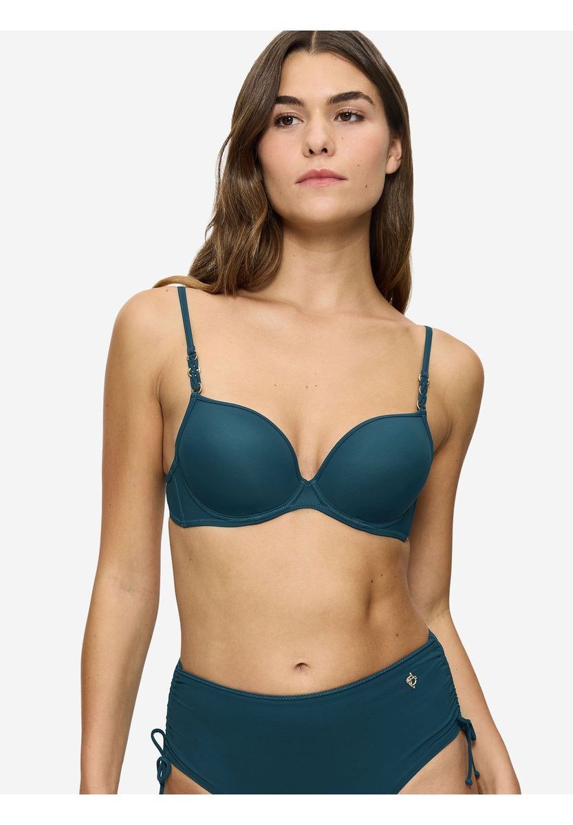 TRIUMPH Summer Twist Bügel-Bikini-Oberteil, Metallringe, für Damen, türkis, 36B