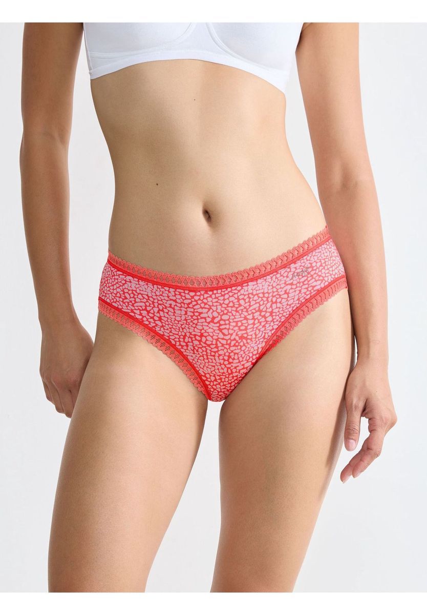 Hipster-Slips aus Bio-Baumwolle mit Spitze