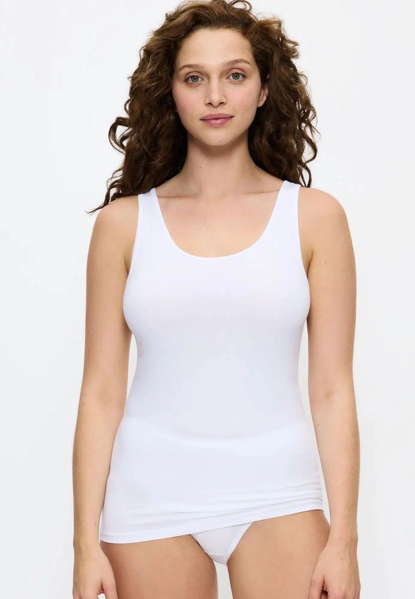 sloggi Unterhemd "Sense Of Cotton", U-Ausschnitt, für Damen, weiß, 36