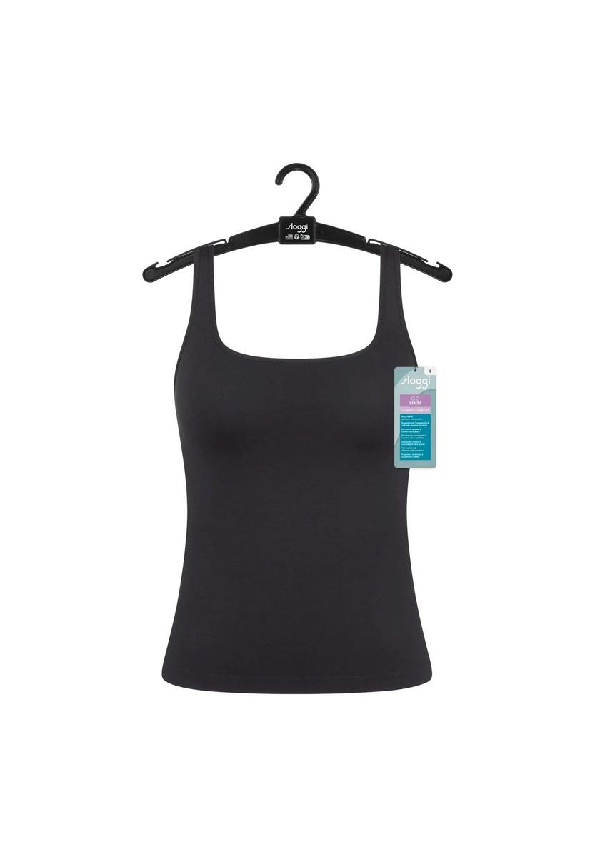 sloggi Go Sense Tanktop, breite Träger, für Damen, schwarz, S