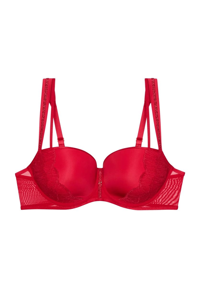 Bügel-BH mit Spitze und Lurex