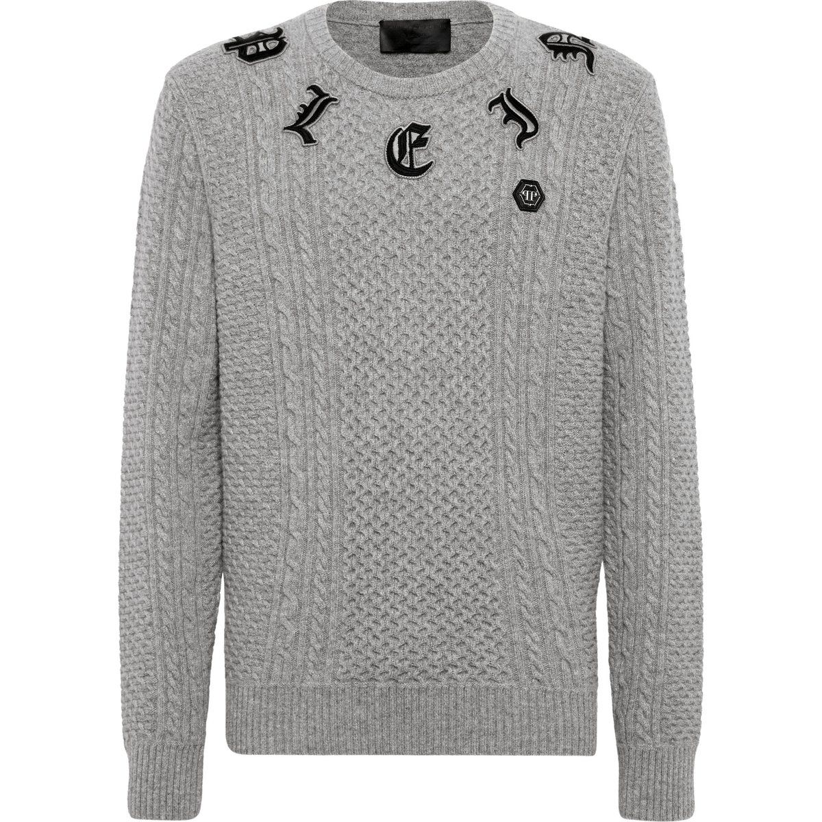 Rundhalspullover Monogram