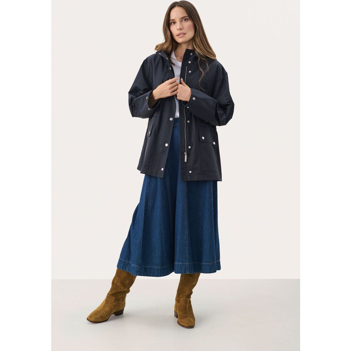 Jacke Gerade Passform Dark Navy