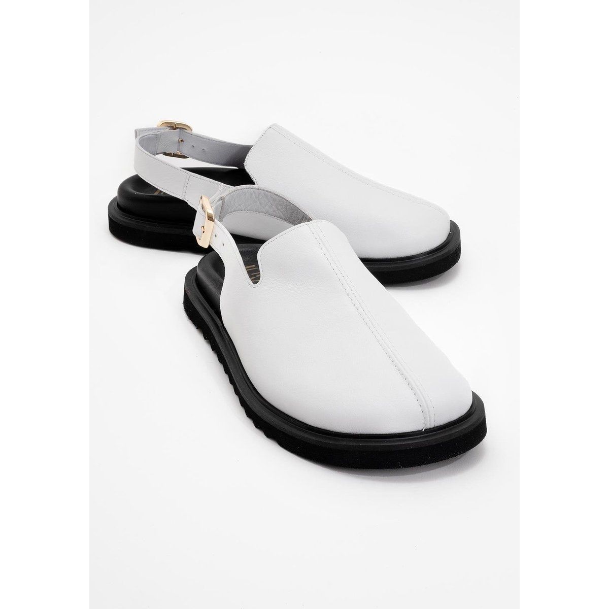 Laby Leder-Clogs