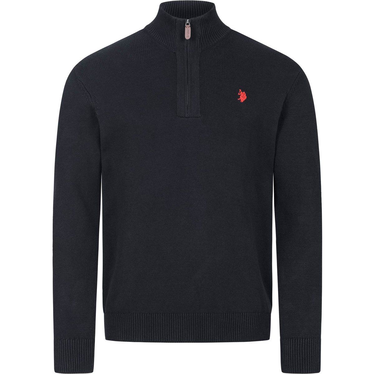 U.S. POLO ASSN. Herren Troyer Pullover USLogaan aus 100 % Baumwolle