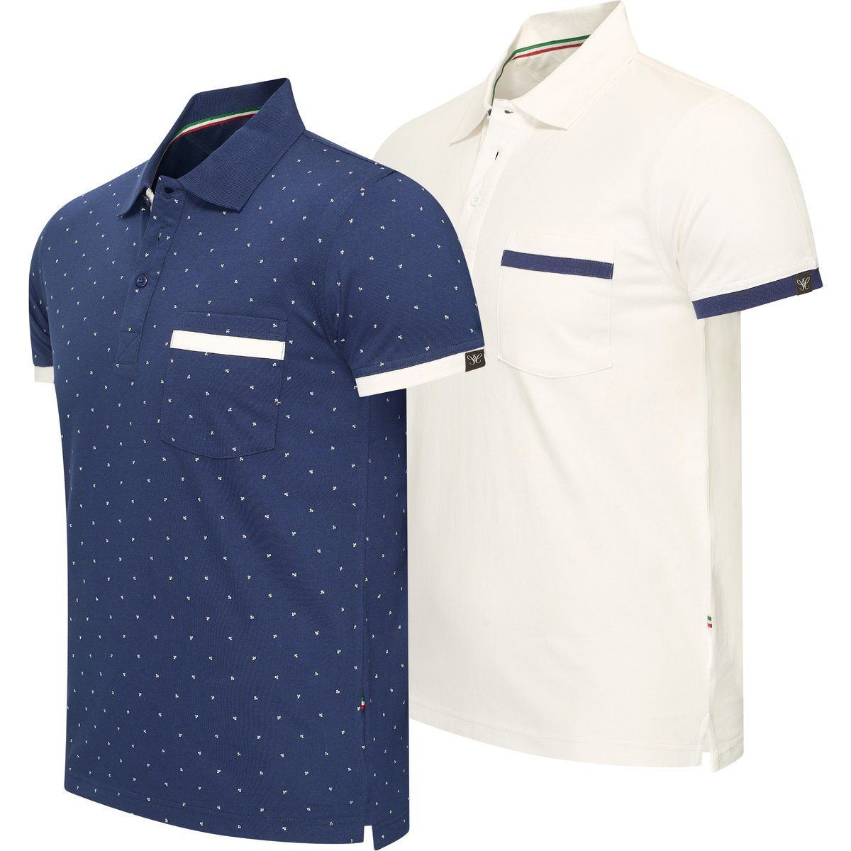 Cappuccino Italia Todi 2-Pack Polo  Mehrfarben