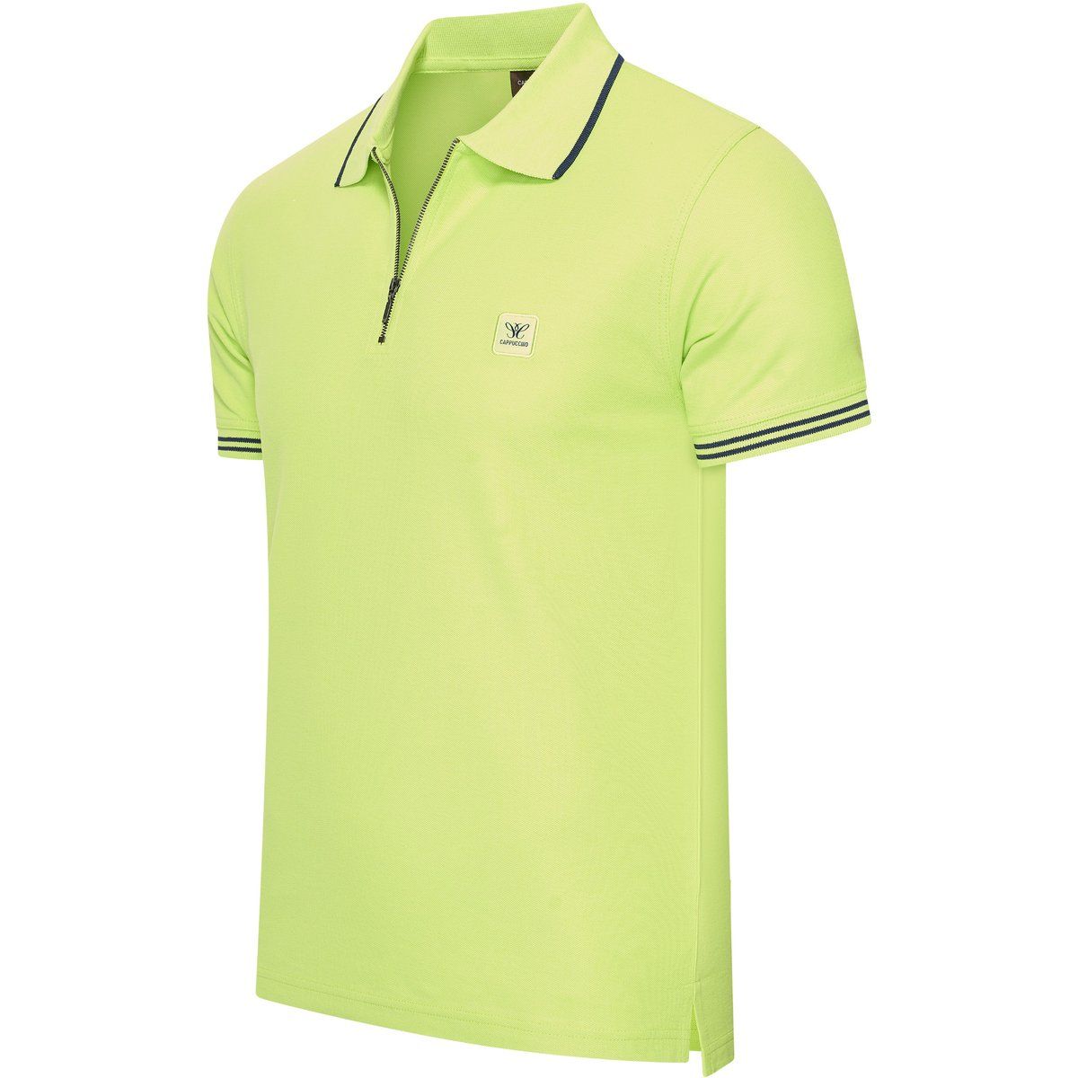 Cappuccino Italia Polo Kurzarm Polo Zip Polo Torino Grün