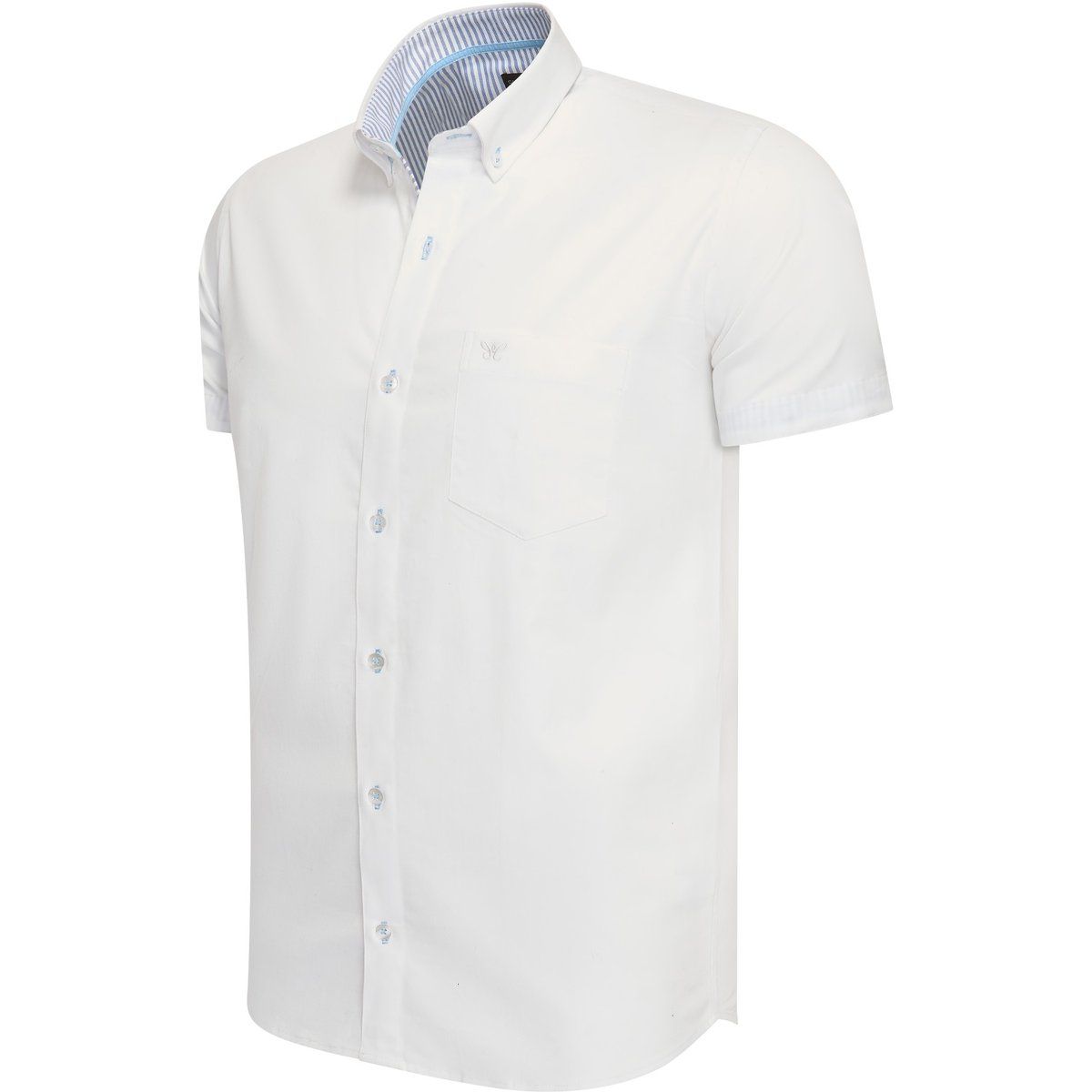 Cappuccino Italia Overhemden Toscana Stretch Weiß