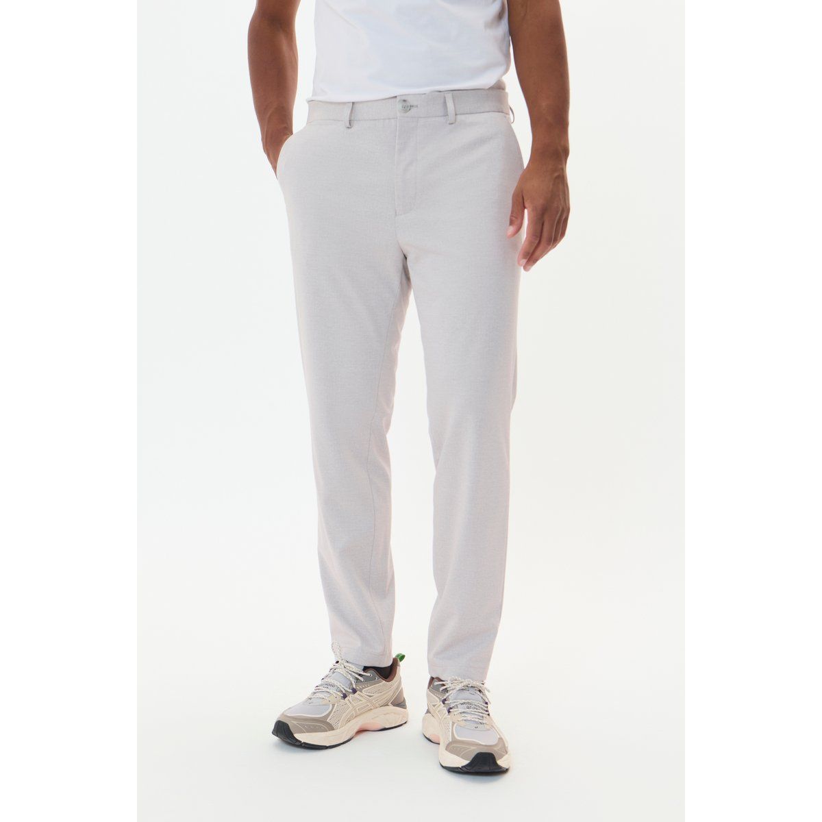 Casual Hose Gerade Passform grey