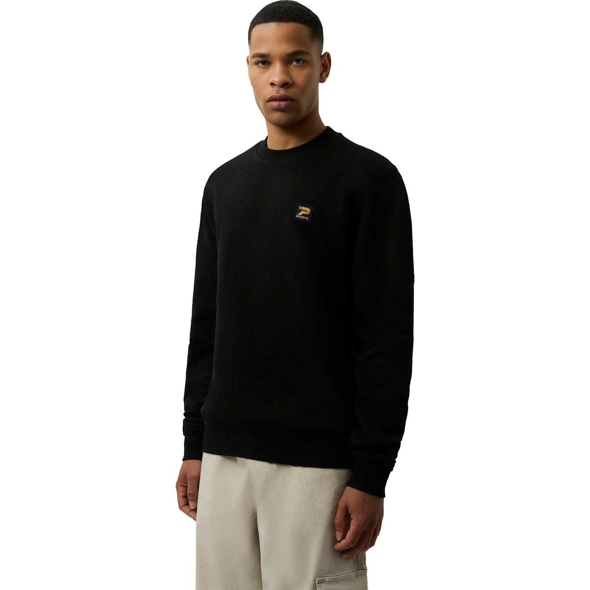 Patrick - "Oscar" Sweatshirt für Herren, Rundhalsausschnitt (Schwarz)