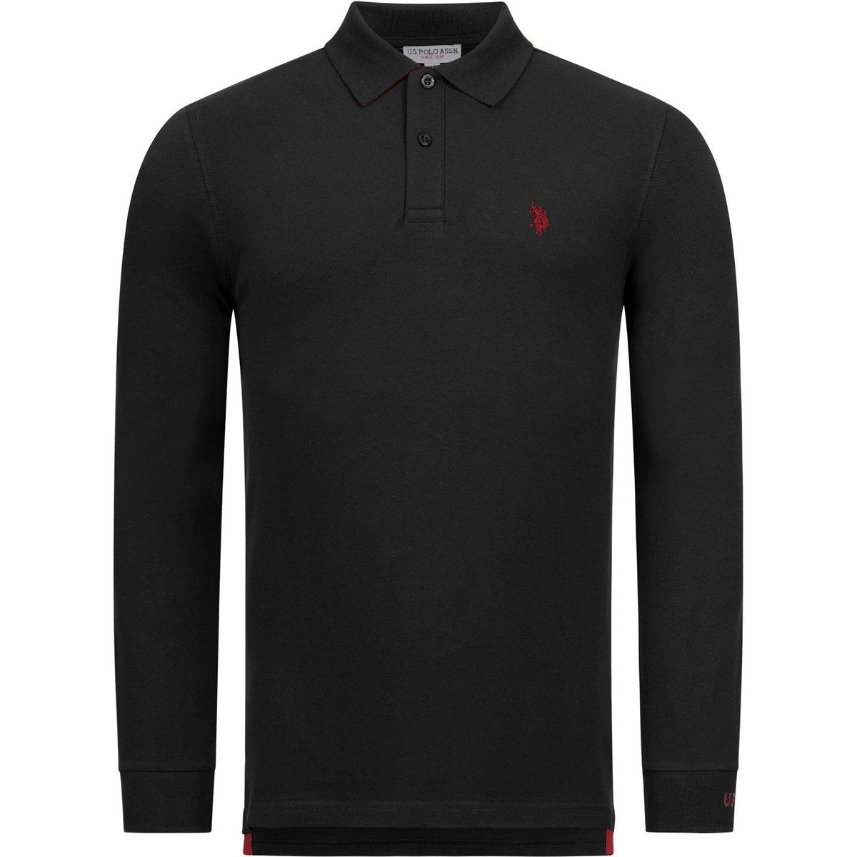 U.S. POLO ASSN. Herren Longsleeve Poloshirt aus Baumwoll-Elasthan