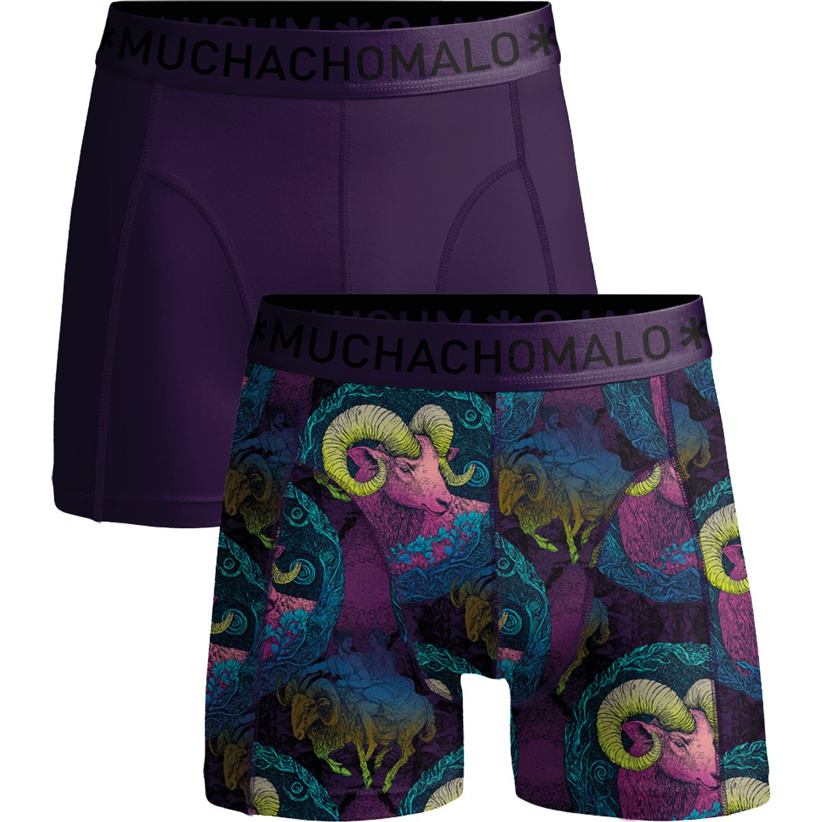 Muchachomalo Boxershorts aus Baumwoll-Modal für Herren – 2er-Pack – Herrenunterwäsch
