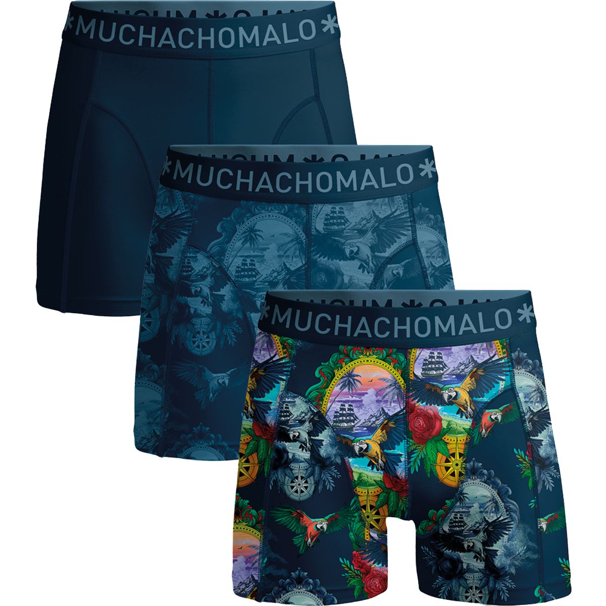 Muchachomalo Herren Boxer Shorts - 3er Pack - Herren Unterwäsche