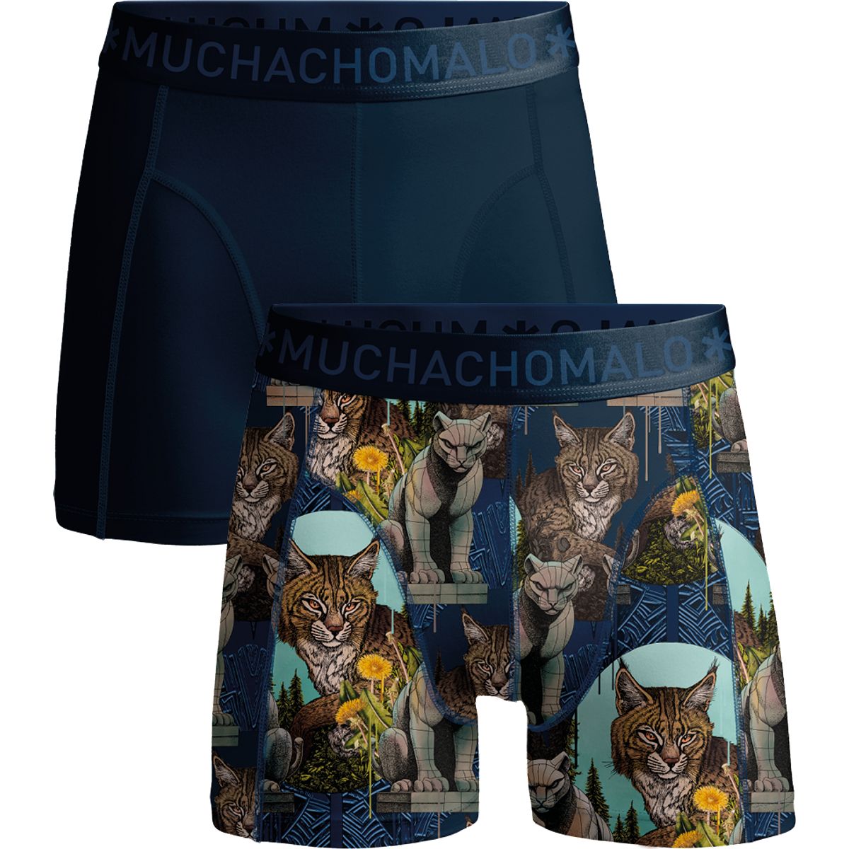Muchachomalo Boxershorts aus Baumwoll-Modal für Herren – 2er-Pack – Herrenunterwäsch