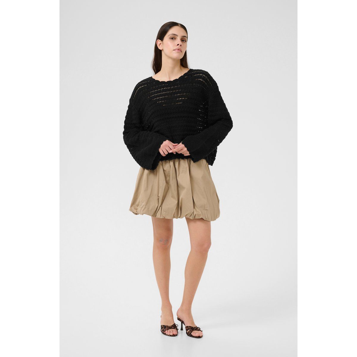 Strickpullover Oversize fit black