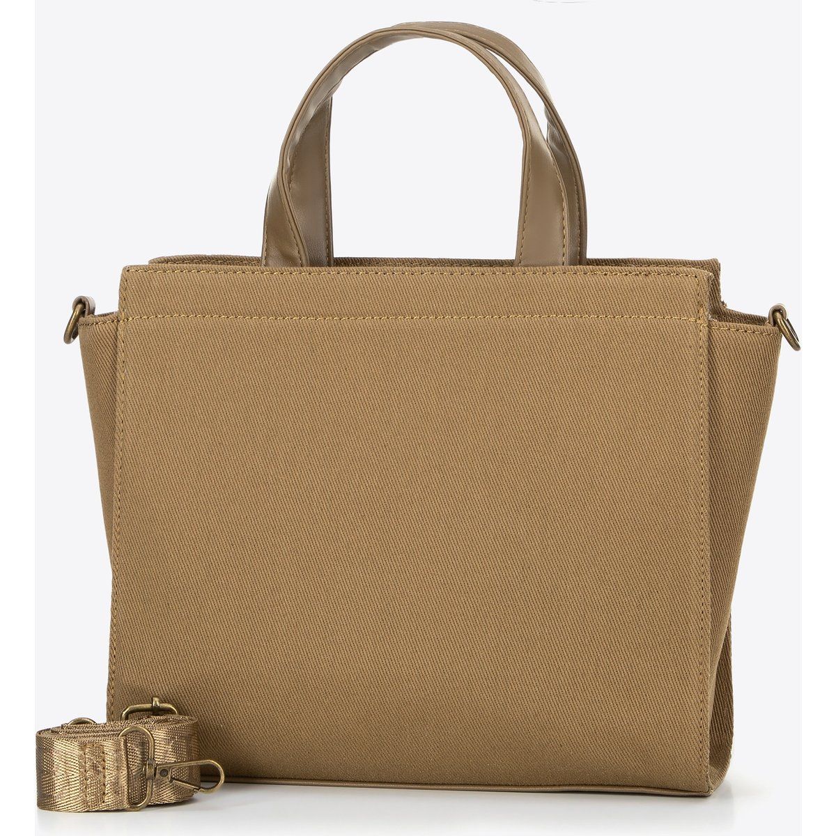 Wittchen Damen-Umhängetasche aus Baumwollmischgewebe, Khaki